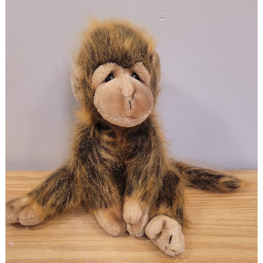 Vintage 1998 Ty Beanie Buddies Bongo Monkey Plush Stuffed Animal Large Chimp
